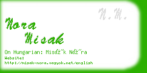 nora misak business card